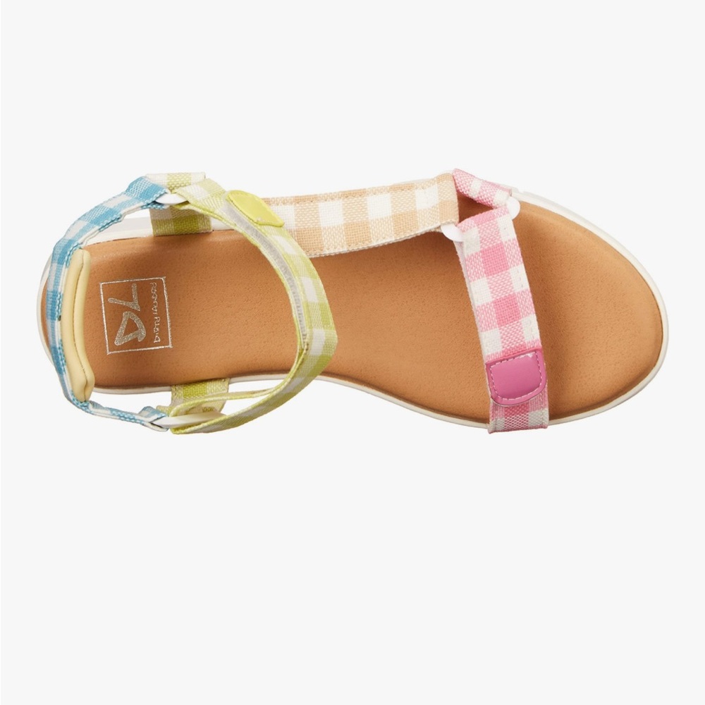 Chinese Laundry Multicolor Checkered Sandals